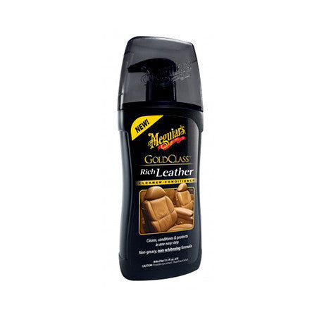 Meguiar's " Gold Class" Rich Leather (gel) เจลทำความสะอาดและปรับสภาพหนังแท้  ขนาด 400 มล.